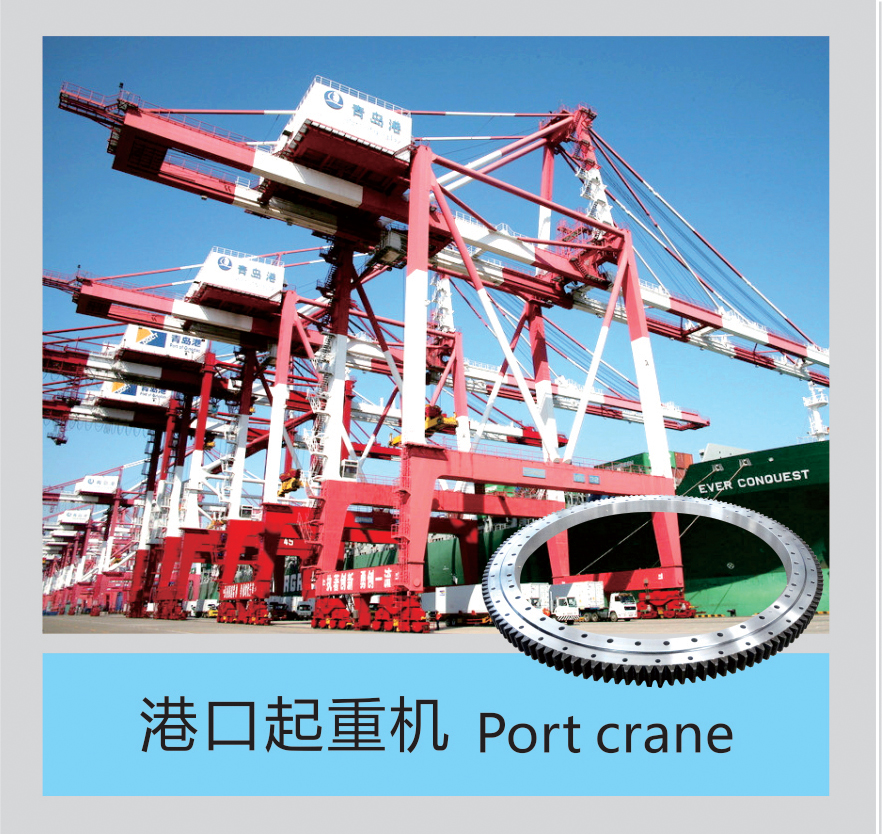 port crane slewing ring bearing Cojinete de anillo de giro de grúa portuaria