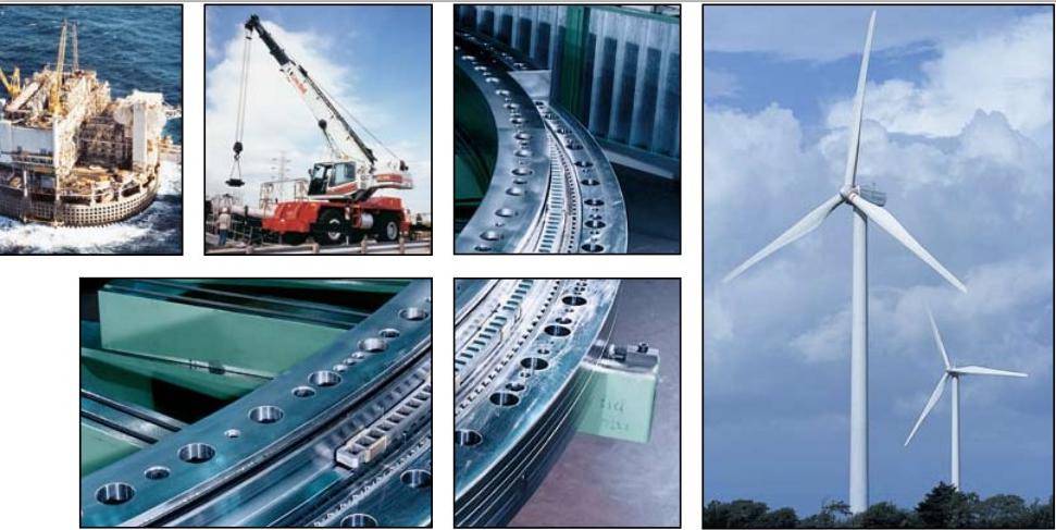 aplicaciones de cojinetes de giro