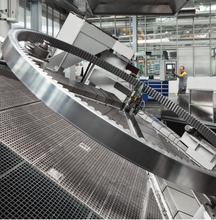 Engranaje interno de cojinete de giro de bolas de una hilera de gran di&aacute;metro